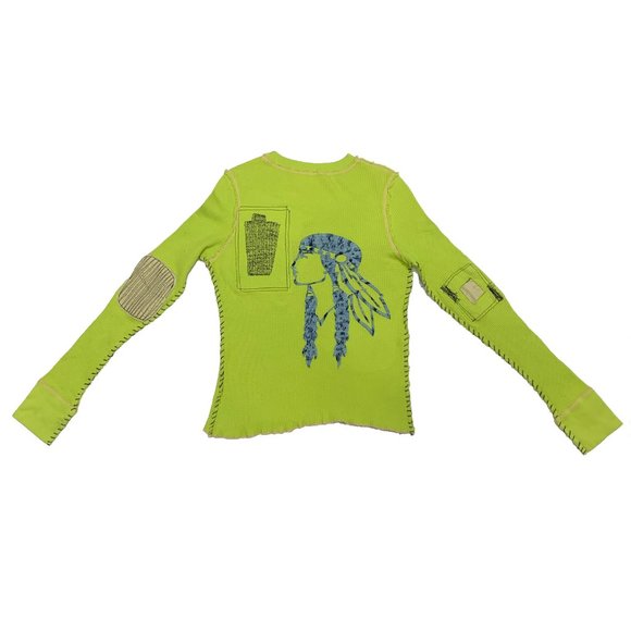 Raw7 Thermal Shirt "Patches" - Green - Picture 1 of 4